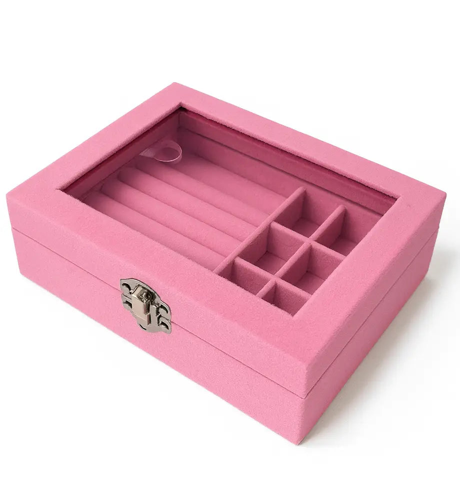 Boîte à bijoux en velours